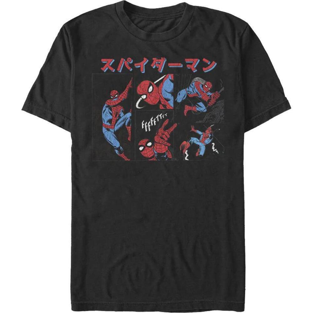 Spiderman Japanese Collage Marvel Comics Tshirt